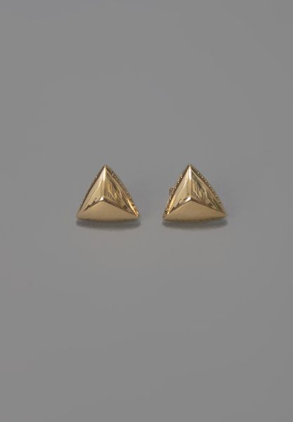 House Of Harlow Pyramid Stud Earrings Yellow Gold in Gold (yellow) - Lyst