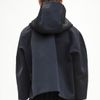 Jil Sander Cropped Hooded Jacket in Blue - Lyst