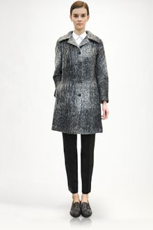 Jil Sander Plaid Coat - Lyst