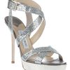 Jimmy Choo Vamp Sandal in Silver - Lyst