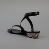 Lanvin Studded Sandal in Black - Lyst