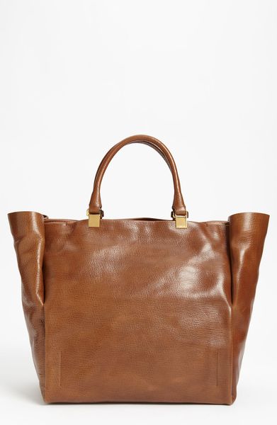 Lanvin Moon River Leather Tote in Brown - Lyst