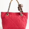 Lanvin Amalia Small Leather Tote in Red (fuchsia) - Lyst