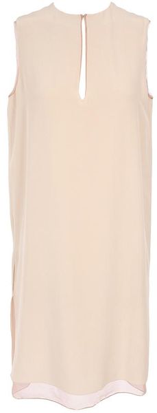 Lanvin Crepe Silk Tunic Dress - Lyst