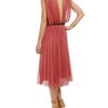 Lanvin Gathered Silk Tulle Dress in Pink - Lyst