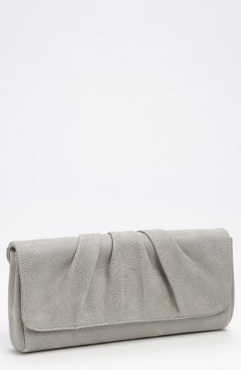  Caroline Metallic Python Print Clutch 