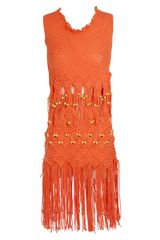 Mark Fast Macramé Woven Cottonblend Dress