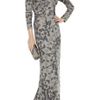 Matthew Williamson Printed Satinjersey Gown in Gray (anthracite) - Lyst