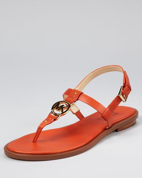 flat orange sandals uk