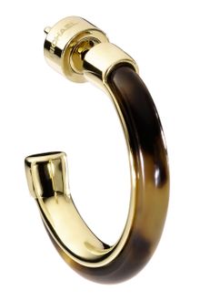 Michael Kors Hoop Earrings with Tortoise Design Detail - Lyst