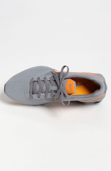 nike shox grey and orange