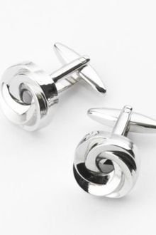 Paul Costelloe Silver Rose Cufflink - Lyst