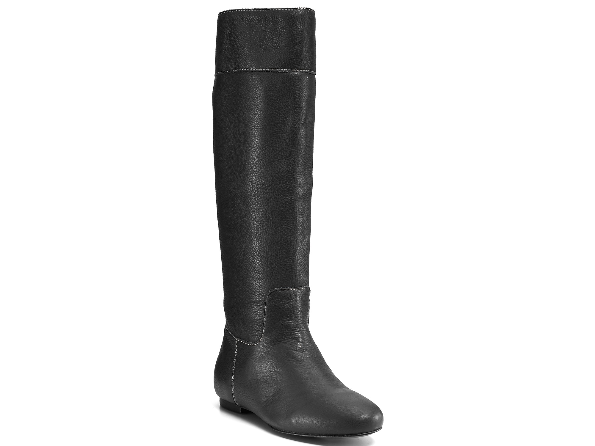 pointed toe flat tall boots