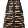 Proenza Schouler Exclusive Striped Eel Skin Aline Skirt in Black (black multi) - Lyst