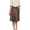 Proenza Schouler Exclusive Striped Eel Skin Aline Skirt in Black (black multi) - Lyst