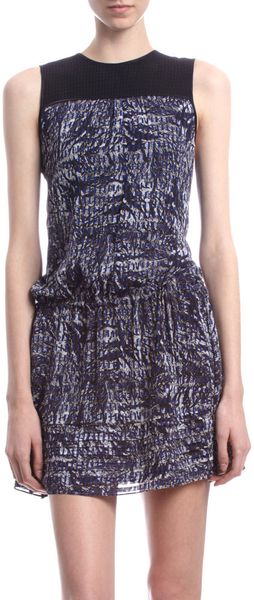 Proenza Schouler Crewneck Tuck Dress - Lyst
