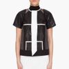 Rick Owens Leather Paneled Intarsia Jacket in Black - Lyst