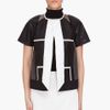 Rick Owens Leather Paneled Intarsia Jacket in Black - Lyst