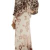 Roberto Cavalli Printed Devoré Velvet Gown in Animal (taupe) - Lyst