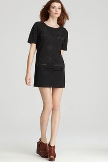 See By Chloé Holes Shift Dress with Zip Pockets - Lyst