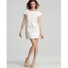 See By Chloé Cherry Bow Belted Shift Dress in White - Lyst