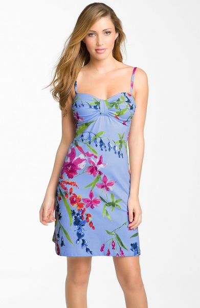 Tommy Bahama Floral Coverup Dress in Blue (bright marina multi) - Lyst
