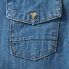 Topshop Tapestry Yoke Denim Shirt in Blue (mid stone) - Lyst