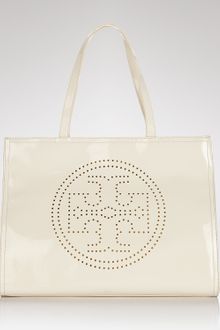 Tory Burch Tote Perforated Logo Small - Lyst
