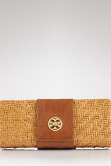 Tory Burch Clutch Rattan Turnlock - Lyst