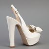 Valentino Peep Toe Sandal in Beige (cream) - Lyst