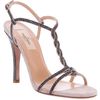 Valentino Glitter Sandal in Silver - Lyst