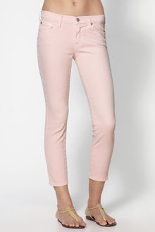 7 For All Mankind Crop Skinny Jeans - Lyst