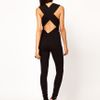 Asos Collection Unitard With Mesh Panel And Wrap in Black - Lyst