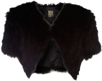 Biba Marabou Short Sleeve Jacket - Lyst