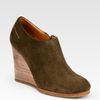 Chloé Suede Wedge Ankle Boots in Brown - Lyst