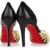 Christian Louboutin Corpus 100 Leather and Chain Pumps in Gold (black) - Lyst