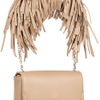 Christian Louboutin Artemis Fringed Leather Shoulder Bag in Beige (nude) - Lyst