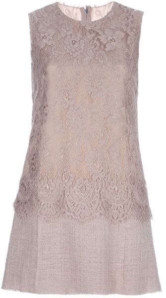 Dolce & Gabbana Lace Detail Dress - Lyst