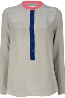 Equipment Ava Colour Block Blouse - Lyst