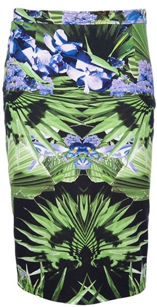 Givenchy Floral Print Skirt - Lyst