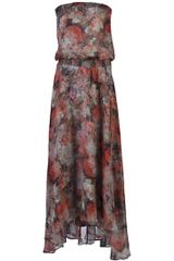 Haute Hippie Smocked Maxi Dress
