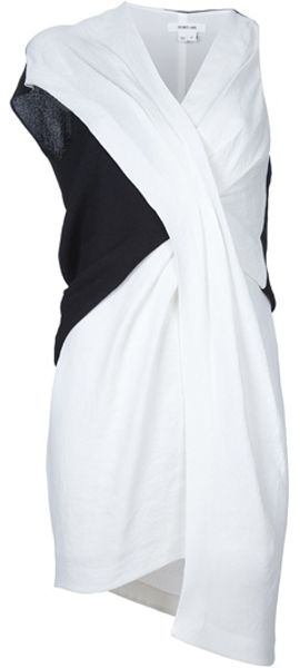 Helmut Lang Tex Panel Dress - Lyst