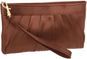   Zip Wristlet with Rouched Top Clutch 