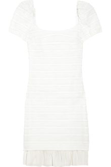 L'Agence Pointelleknit Cottonblend Dress - Lyst