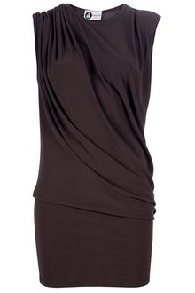 Lanvin Draped Dress - Lyst