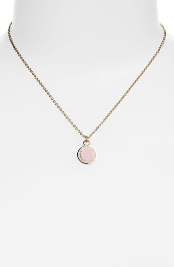  Small Disc Pendant Necklace 