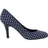 Nine West Nine West Womens Ambitious Pump in Blue (navy/white fabric) - Lyst