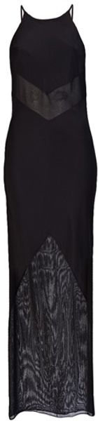 T By Alexander Wang Mesh Long Tank Dress - Lyst