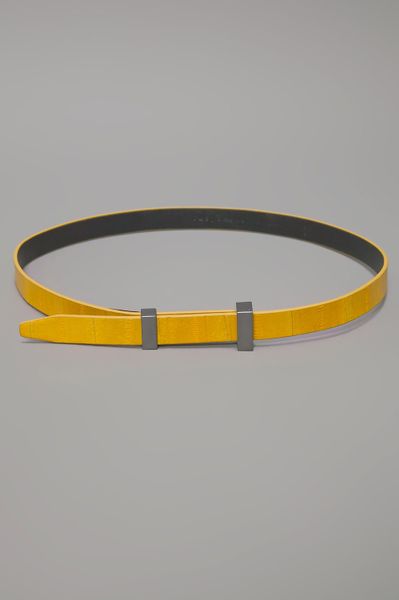 Theyskens' Theory Latch Belt in Yellow - Lyst