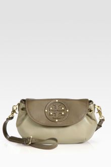 Tory Burch Logo Accented Drawstring Crossbody - Lyst